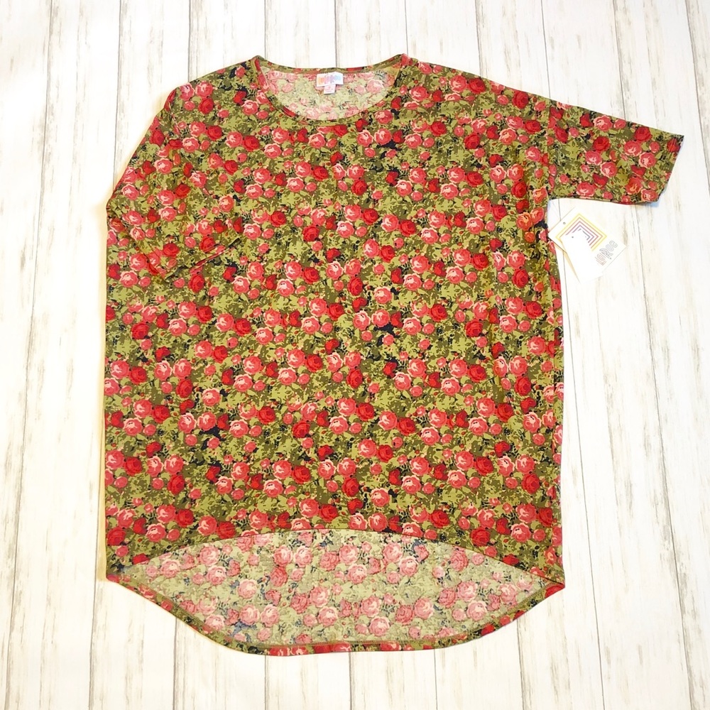 NWT Lularoe size small Irma tunic with roses